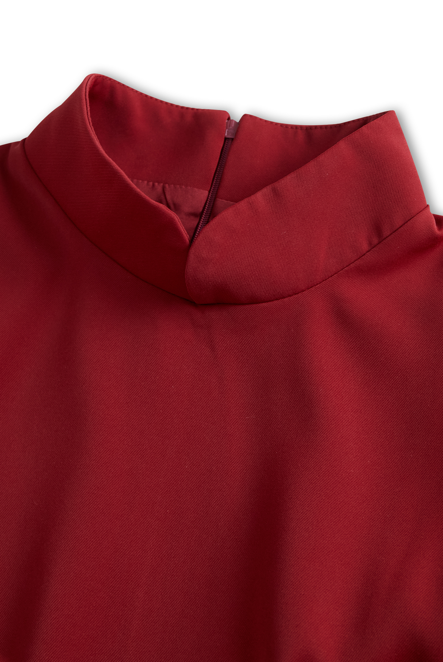 Mira Lange Jurk Dames | Effen Polyester met Mandarijnkraag, Feestelijke Kleding Dames 7