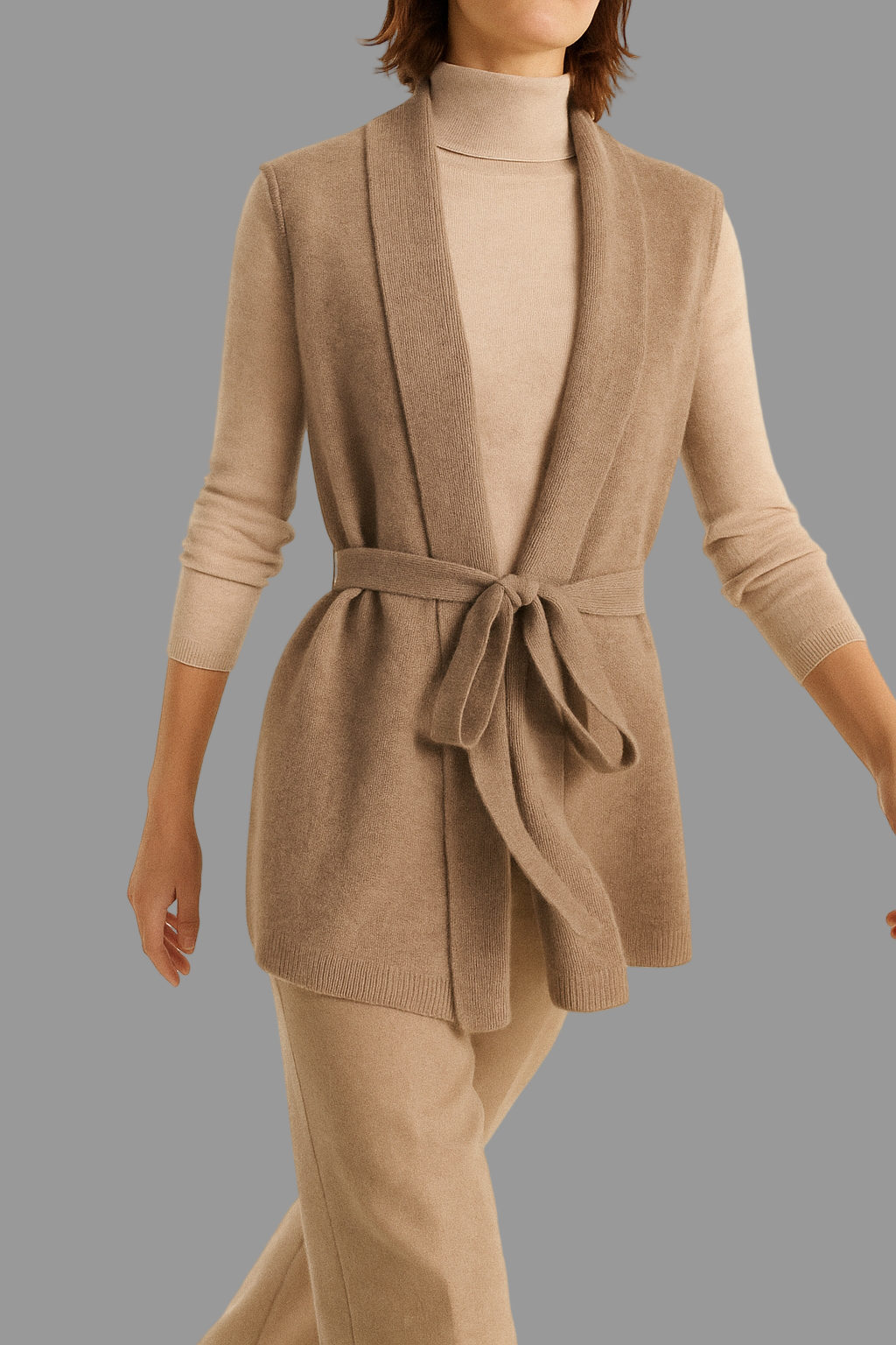 Nordsätern Dames Vest | Luxe Merino-Kasjmiermix, Slim Fit met Tailleband 0