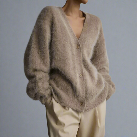 Olyvia Zwart Vest Dames | Kasjmier en Nylon, Losse Pasvorm 0