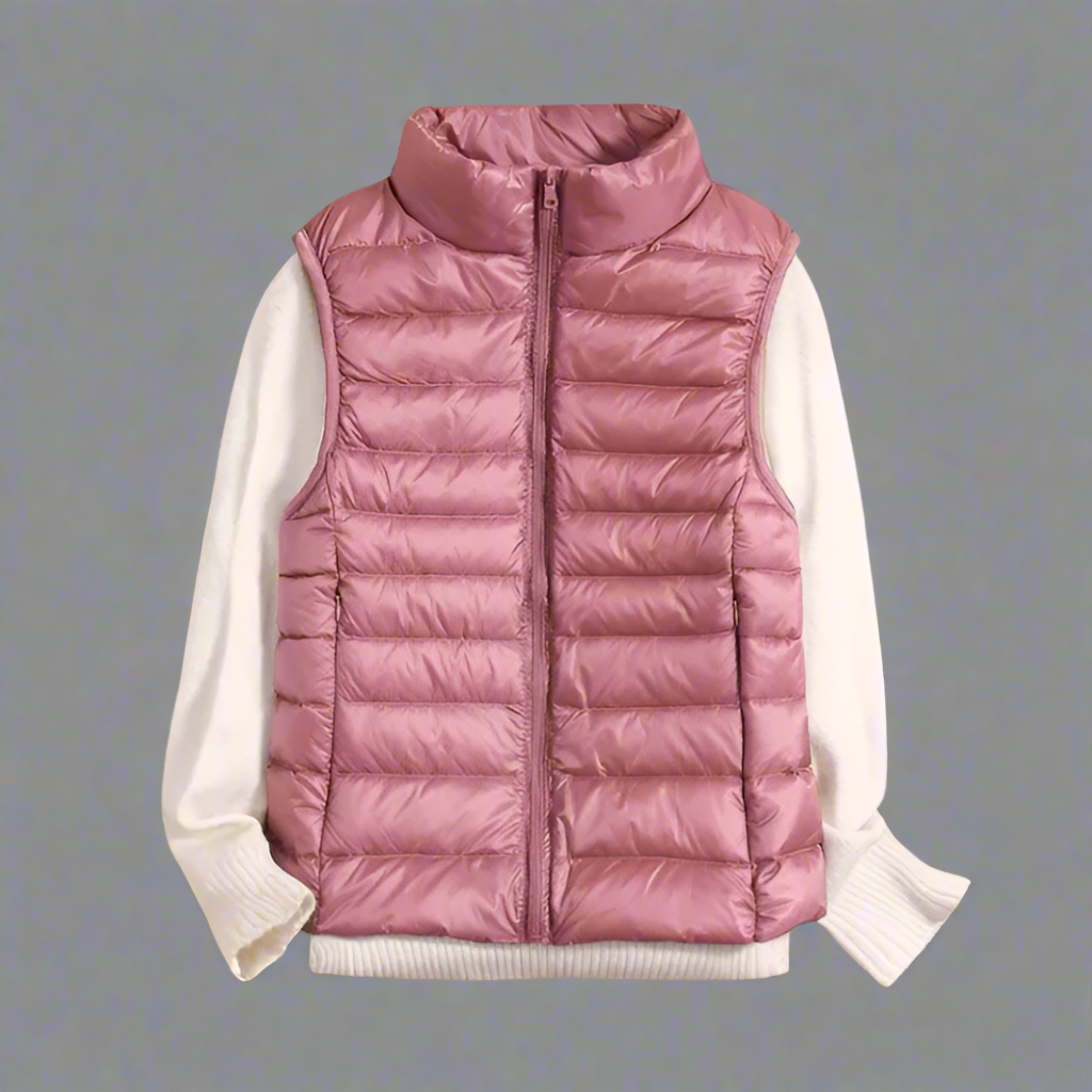 Dames Bodywarmer, Ultra Licht, Mouwloos, Donzen Look, Herfst/Winter