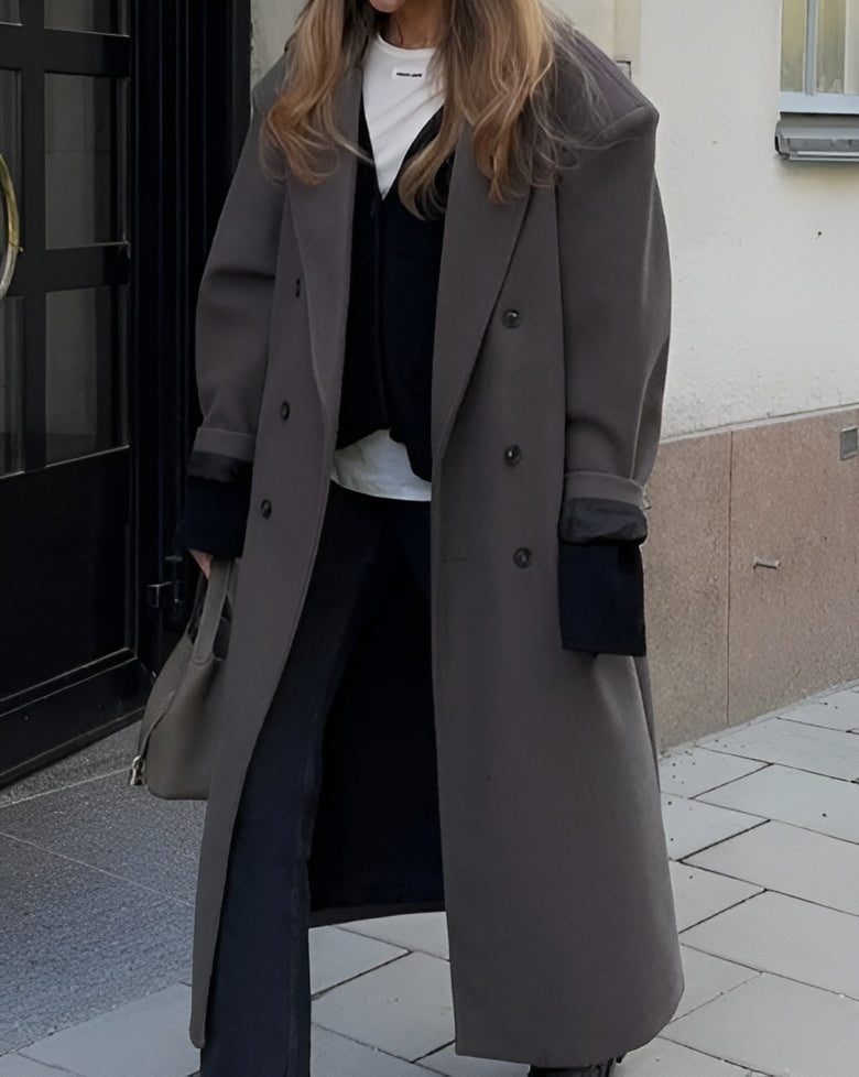 Oriana Damesjas Winter | Gevoerd Wol-Look, Oversized Lange Pasvorm 4