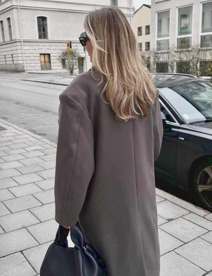 Oriana Damesjas Winter | Gevoerd Wol-Look, Oversized Lange Pasvorm 7