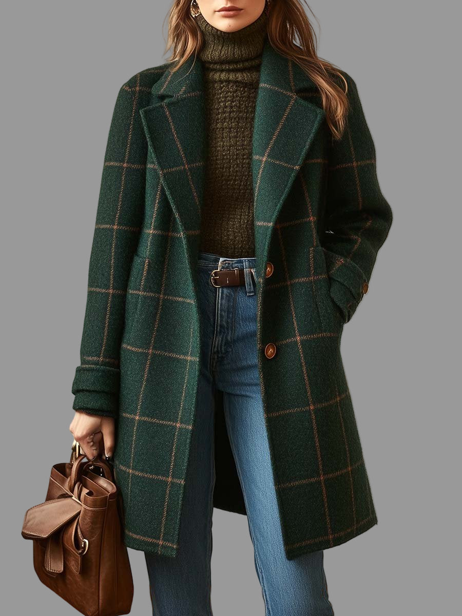 Rita Dames Jas | Elegante Tweed, Vintage Stijl 0