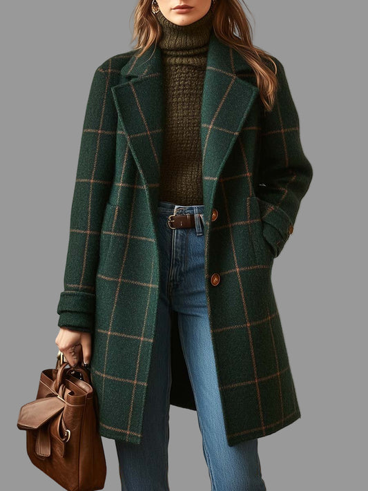 Rita Dames Jas | Elegante Tweed, Vintage Stijl 0