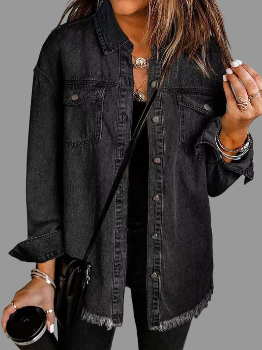 Roxane Vrouwen Denimjack | Hoogwaardig Denim, Relaxed Fit 0