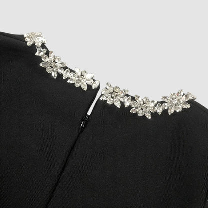 Velvet Mini Jurk Dames, Lange Mouw, Elegant A-Lijn