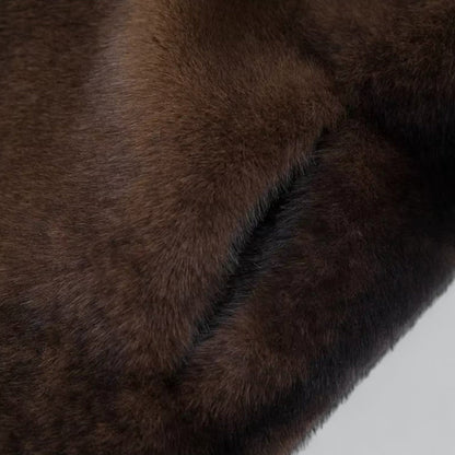 Lange Dames Trenchcoat, Faux Fur, Warm en Luxe