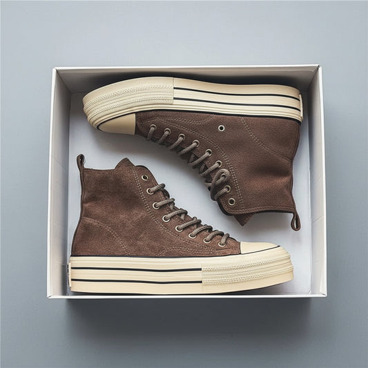 Samantha Hoge Hakken Sneakers | Premium Suède, Platformontwerp 0