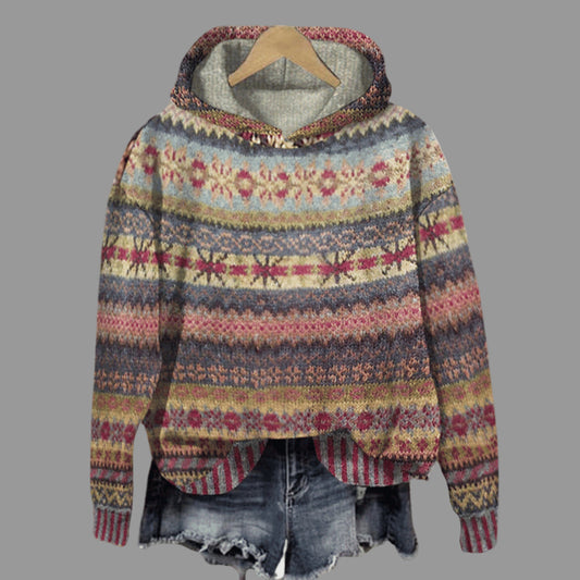 Sanne Noorse Dameshoodie | Traditioneel Patroon, Warm en Comfortabel 0