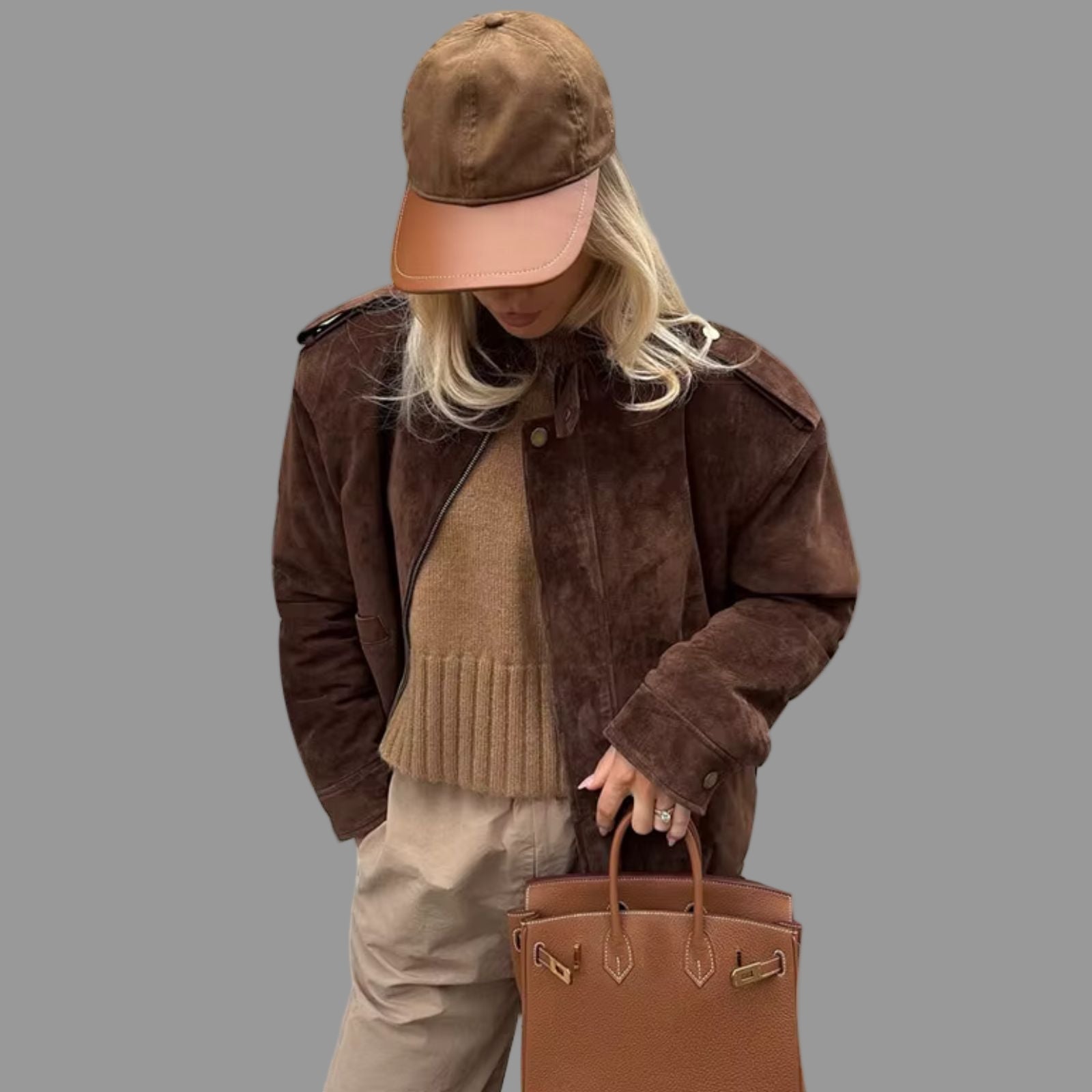 Sanne Oversized Suède Jasje | Luxe Suède, Tijdloos en Elegant 0