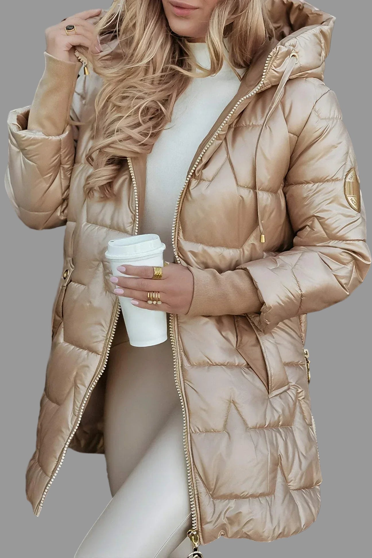 Sanne Winterjas voor Dames | Gewatteerd met Capuchon, Comfortabel 0