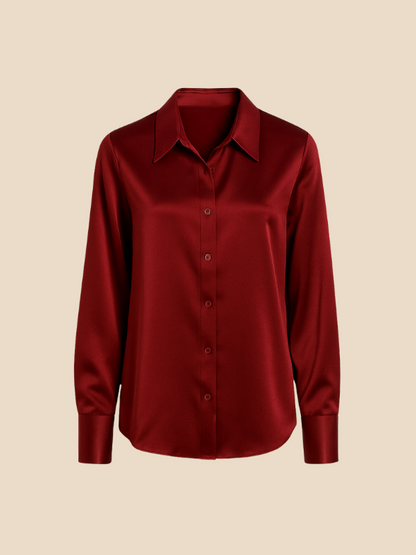 Sanne Witte Dames Blouse | Elegante Satijnen, Casual En Formeel 2