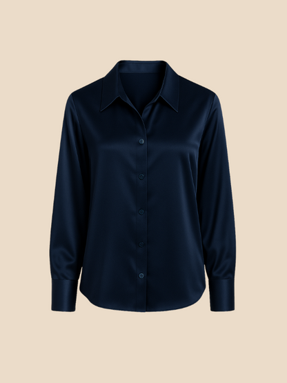 Sanne Witte Dames Blouse | Elegante Satijnen, Casual En Formeel 5