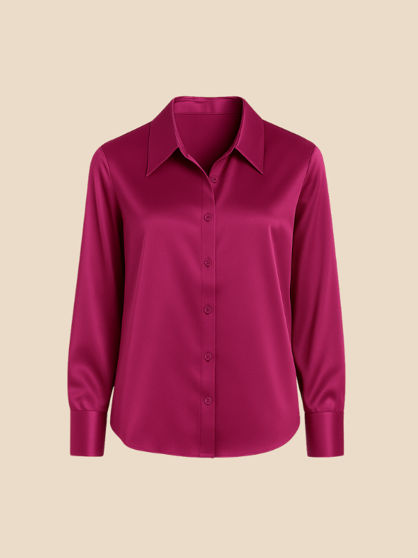 Sanne Witte Dames Blouse | Elegante Satijnen, Casual En Formeel 8