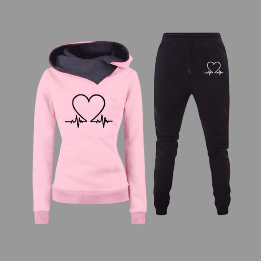 Sava Dames Sportset | Zachte Stof met Hartmotief, Veelzijdig Design 0