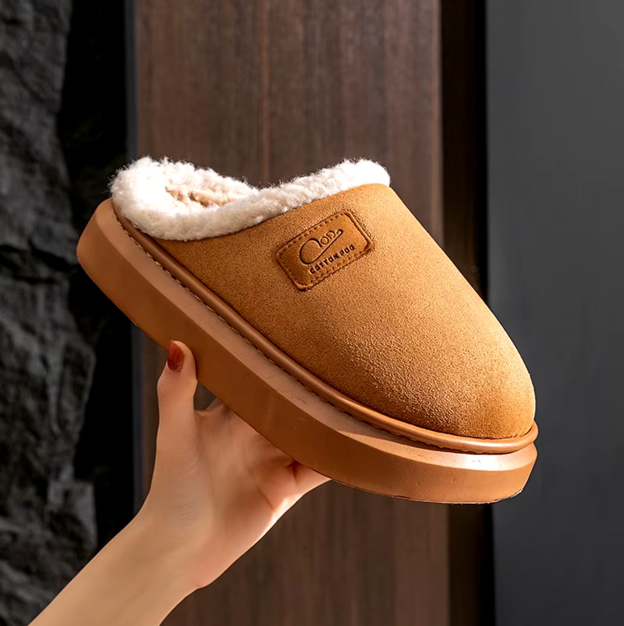 Dames Schapenvacht Pantoffels Warm & Comfortabel