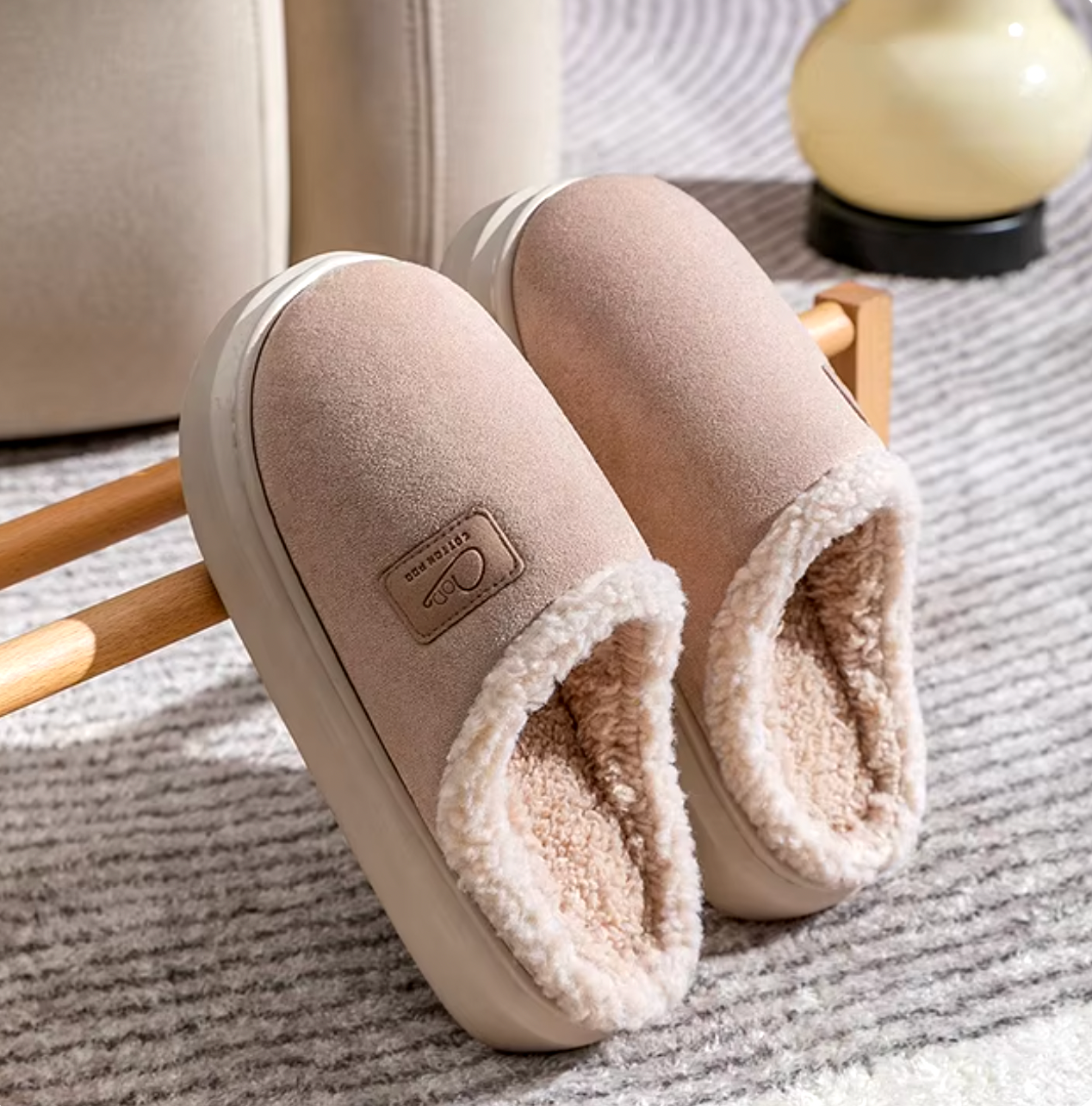 Dames Schapenvacht Pantoffels Warm & Comfortabel