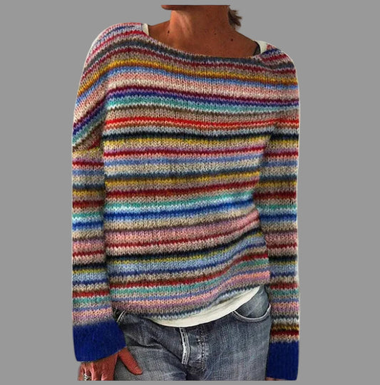 Sienna Dames Retro Trui | Zacht Gebreid, Elegante Vintage Stijl 0