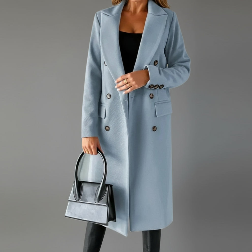 Sienna Dames Trenchcoat | Comfortabele Pasvorm, Lange Zwarte Trenchcoat 0