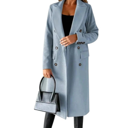 Sienna Dames Trenchcoat | Comfortabele Pasvorm, Lange Zwarte Trenchcoat