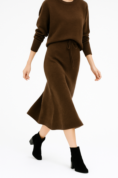 Soezel Gebreide Set Dames | Comfortabele Polyester-Katoenmix, Relaxte Pasvorm 1