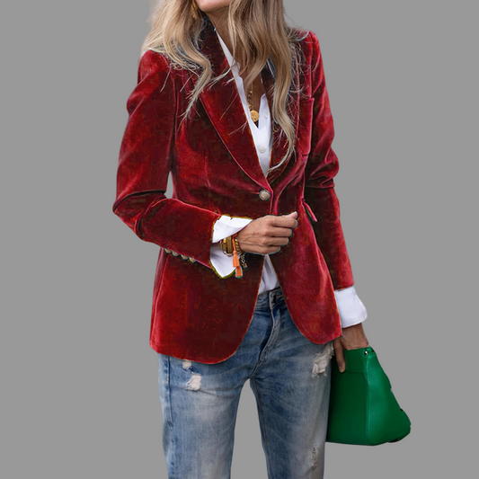 Sophie Vrouwen Fluwelen Jas | Luxe Materiaal, Elegante Stijl 0