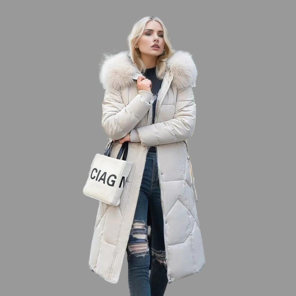 Tahlia Lange Winterjas Dames | Gewatteerd, Verlengde Bescherming en Comfort 0