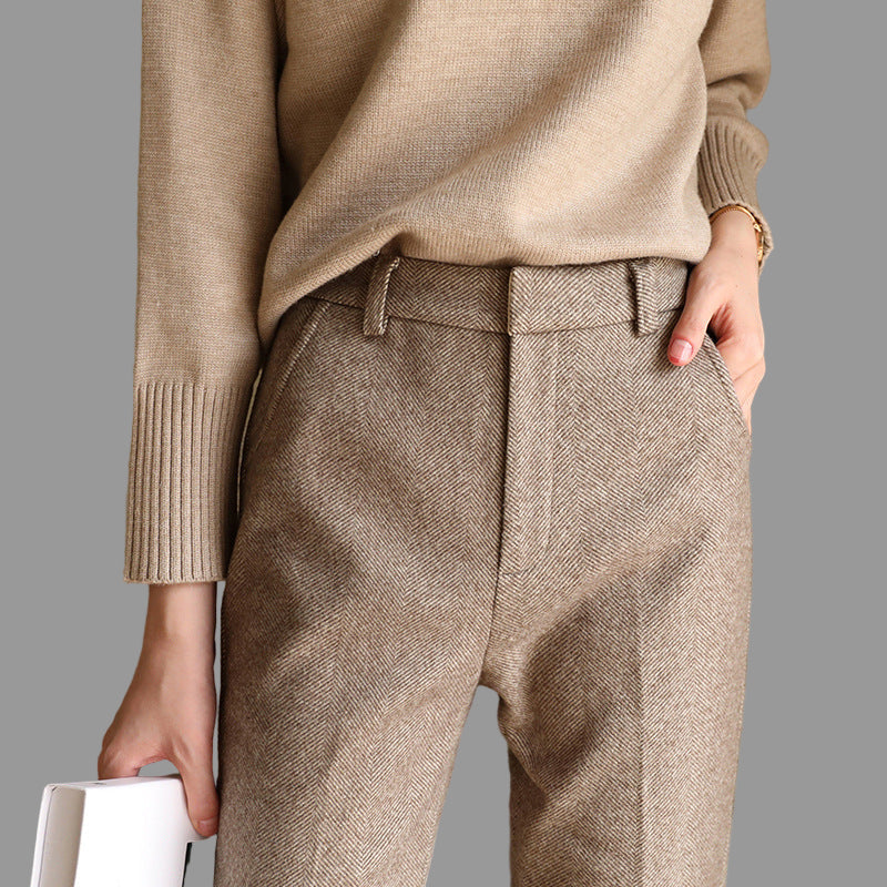 Torino Damesbroek Hoge Taille | Zachte Wolmix, Comfortabel voor Koud Weer 0