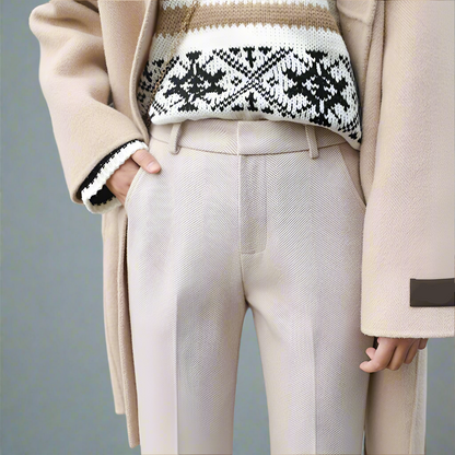 Torino Damesbroek Hoge Taille | Zachte Wolmix, Comfortabel voor Koud Weer 4