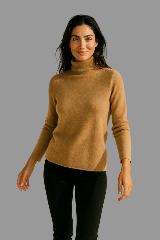 Vibrant Mot'e Zwarte Coltrui Dames | Luxe Kasjmiermix, Slanke Pasvorm 0