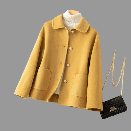 Vicky K Korte Winterjas Dames | Zachte Stof, Elegante Pasvorm 0