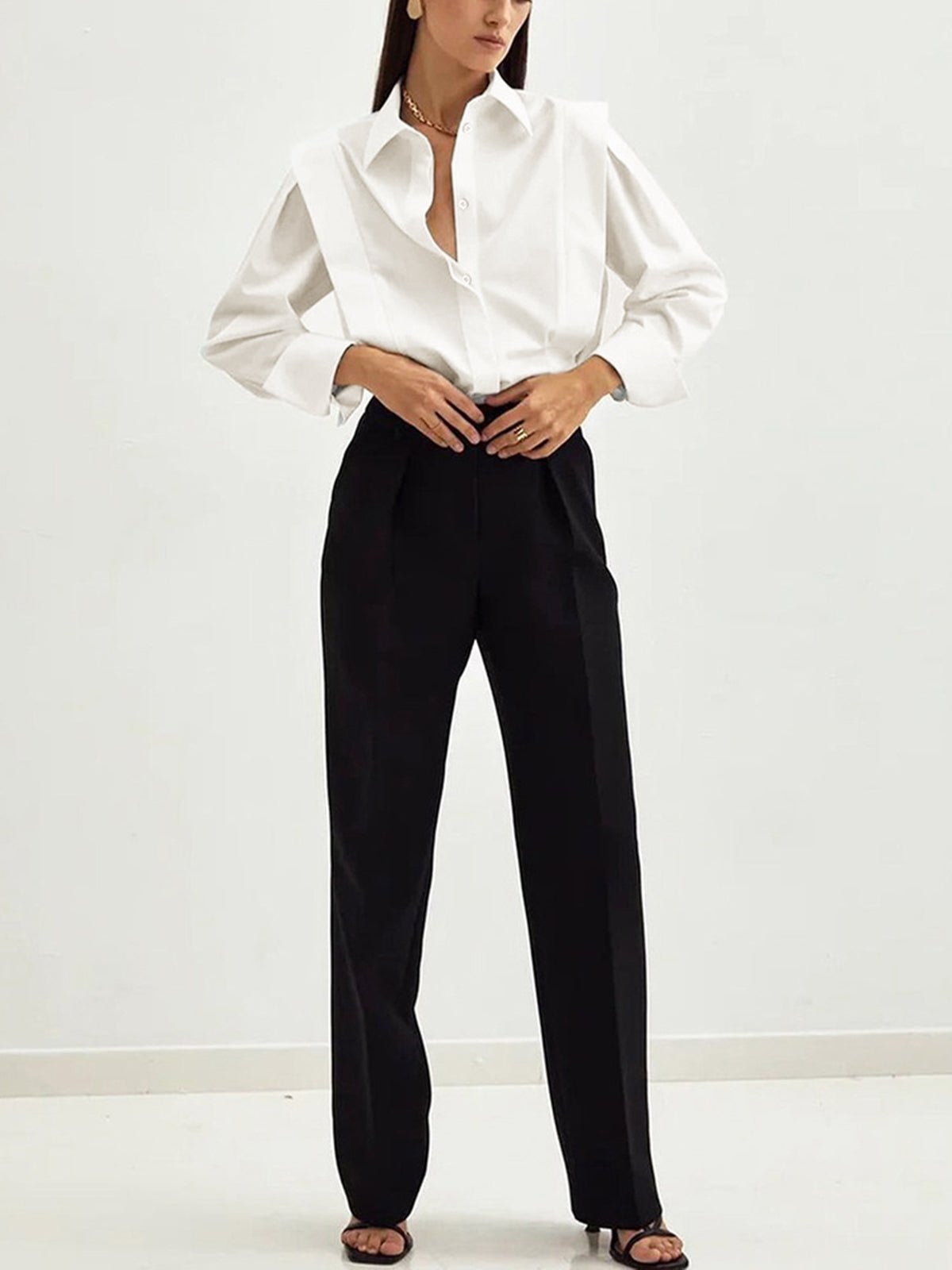 Vijfde Katoenen Overhemd Dames | Ademend, Slim Fit, Tijdloos Elegant 4