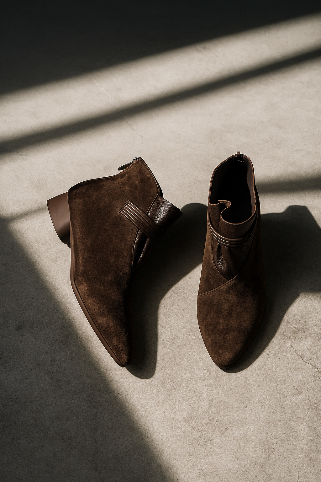 Vivienne Zwarte Dames Laarzen | Suède, Spitse Neus, Comfortabele Hak