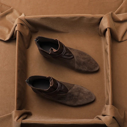 Vivienne Zwarte Dames Laarzen | Suède, Spitse Neus, Comfortabele Hak