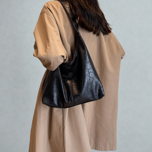 Vintage Schoudertas Dames, 27x37x11 cm, Ylona, Elegant & Praktisch