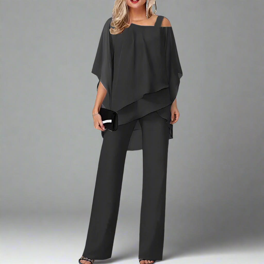 Dames 2-delig Set, Cold Shoulder, Elegant & Luchtig Design