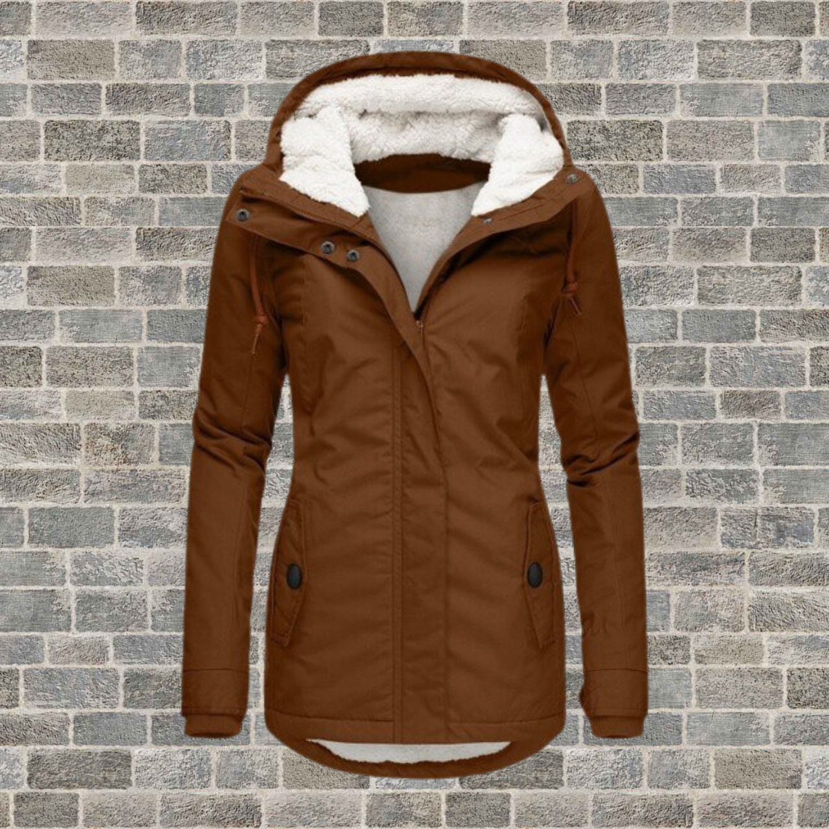Anne Dames Winterjas met Capuchon, Warm en Waterdicht
